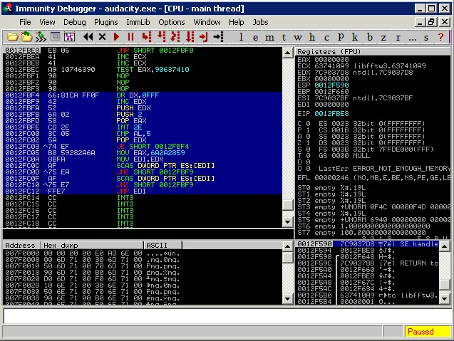 Running an egghunter | Metasploit Unleashed